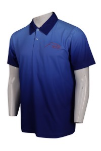 P1040 Supply fashion gradient sublimation men's Polo shirt Lots of custom-made Polo shirt Polo shirt shop